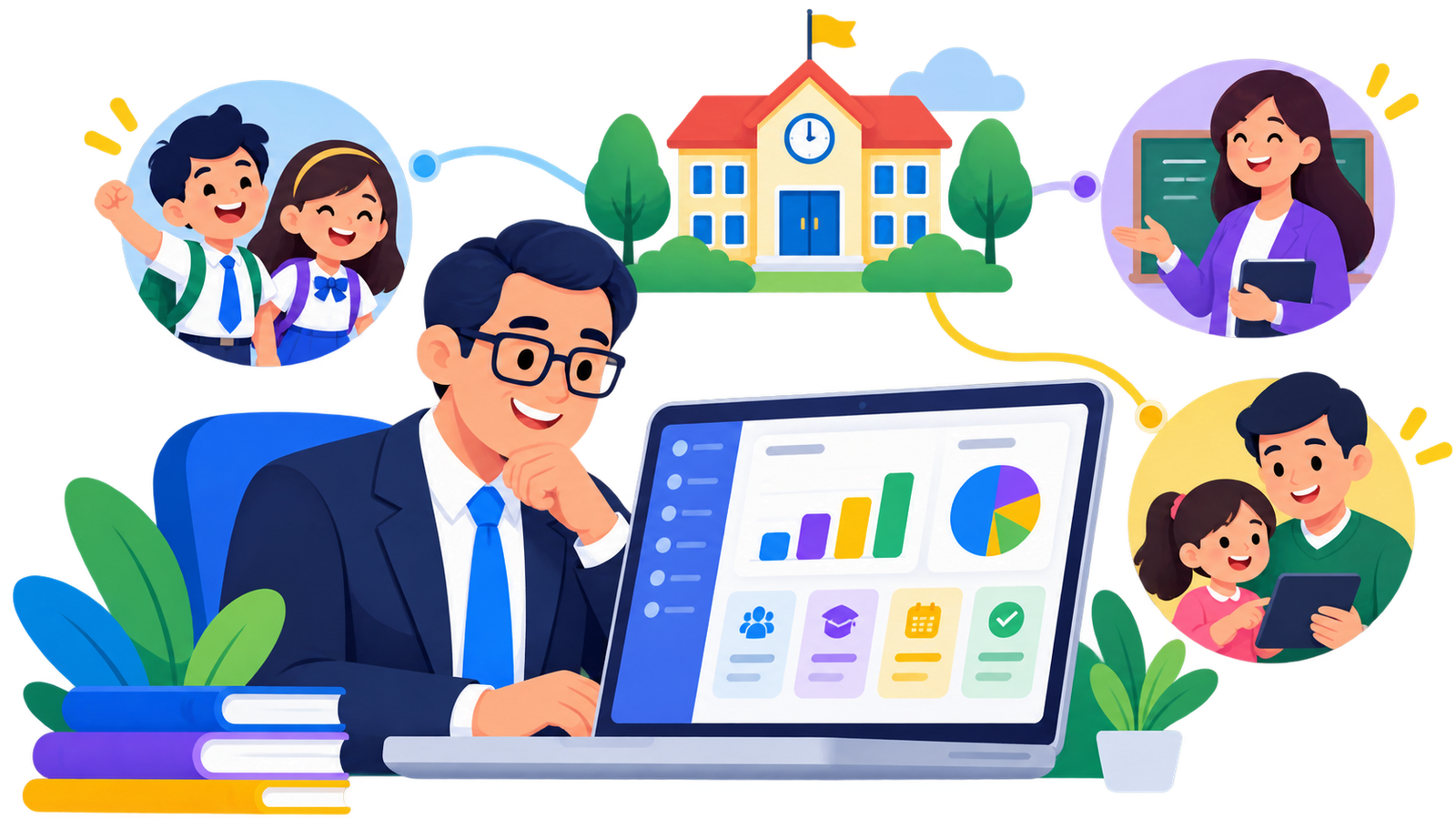 Principal dashboard illustration
